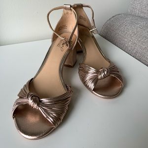 Jewel by Badgley Mischka Rose Gold Sandals
